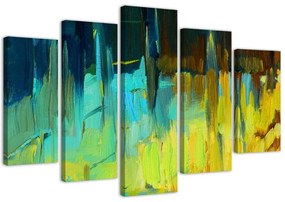 Gario Obraz na plátne Námorná abstrakcia - 5 dielny Rozmery: 100 x 70 cm