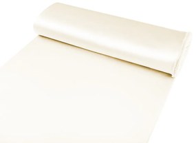Biante Veľký teflónový oválny obrus TF-037 Smotanový bez vzoru 160x200 cm
