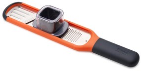 Strúhadlo s plátkovačom JOSEPH JOSEPH Handi-Grate ™ 20048, oranžové