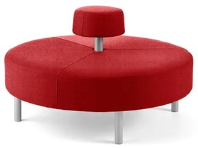 Otoman DOT okrúhly, Ø 1300 mm, látka Medley, červenohnedá
