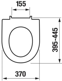 JIKA H8903850000631 - WC sedátko SoftClose LYRA duroplast biela