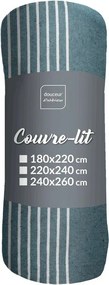 Modrý pléd 220x240 cm Adele – douceur d'intérieur