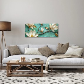 Obraz - 3D magnólia (120x50 cm)