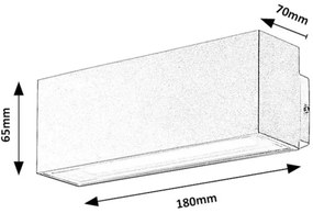 Rabalux 77076 - LED Vonkajšie nástenné svietidlo MATARO LED/10W/230V IP54 biela