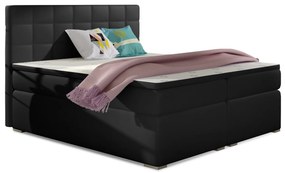Kontinentálna posteľ 160 cm Abbie (čierna Soft 11) (s matracmi). Vlastná spoľahlivá doprava až k Vám domov. 1027418