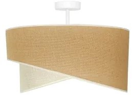 Duolla - Prisadený luster YUTE CELLO 1xE27/15W/230V pr. 45 cm hnedá/šedá