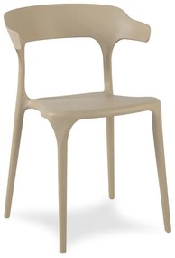 Dekorstudio Plastová stolička na terasu ULME béžová