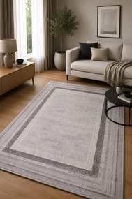 Koberec Galeria GL002H sivý / strieborný