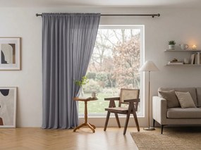 Záves OXFORD LIGHT 140x250 cm, svetlosivý Zavesenie: Riasiaca páska