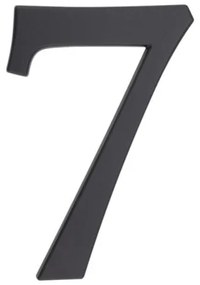 PSG 64.157 - hliníková 3D číslica 7, číslo na dom, výška 190 mm, čierna