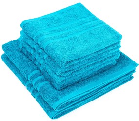 Profod Sada uterákov a osušiek Classic modrá, 4 ks 50 x 100 cm, 2 ks 70 x 140 cm, 4 ks 50 x 100 cm, 2 ks 70 x 140 cm