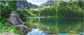 Obraz jazera v Tatrách (120x50 cm)