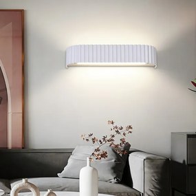 Brilagi - LED stmievateľné nástenné svietidlo FALCON MODERN LED/14W/230V 40 cm biele + diaľkový ovládač