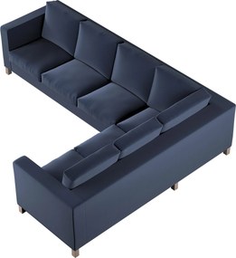 Poťah na sedačku Karlanda rohová,ľavostranná farba produktu tmavomodrá látka zamatová