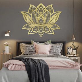SENTOP | Drevený obraz lotosový kvet – elegantná mandala svetla | SENTOP PR0466