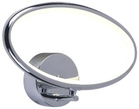 KEJO Nástenné moderné LED osvetlenie LELO, 14W, denná biela, okrúhle, chrómované