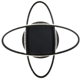 Čierne LED stropné svietidlo Lane – Trio