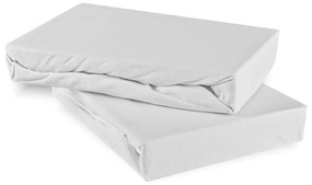 Plachta posteľná biela jersey EMI: Plachta 120x200