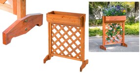 Záhradný drevený box na kvety