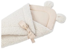 Krémová detská zavinovačka s baránkom 35x65 cm – Meowbaby
