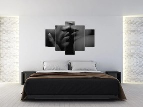 Obraz - Bozk, čiernobiela fotografia (150x105 cm)