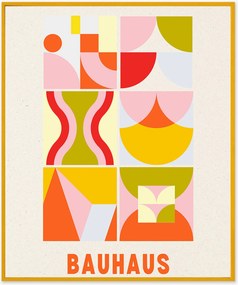 Nástenná dekorácia v ráme Bauhaus in Orange