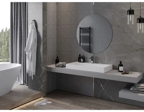 Mexen Alto, okrúhle kúpeľňové zrkadlo 90 cm, 9853-090-090-000-00