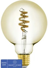 LED žiarovka Eglo Crosslink G95 E27 / 5,5 W (35 W) 400 lm 2200-6500 K amber