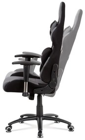 BONTEC Kancelárske kreslo, hojdací mechanizmus, šedá látka, KA-F01 GREY Farba: Šedá