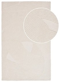 Krémový ručne tkaný vlnený koberec 200x300 cm Pune – House Nordic