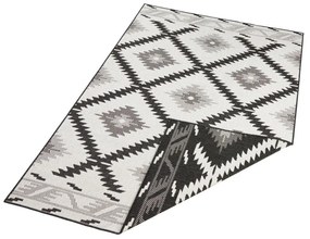 Čierno-krémový vonkajší koberec NORTHRUGS Malibu, 230 x 160 cm