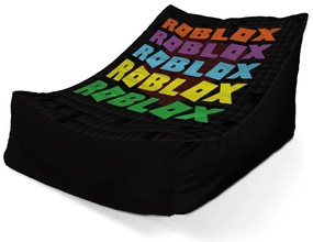 Sedací vak Lounge Roblox farebný text - detský, farebná