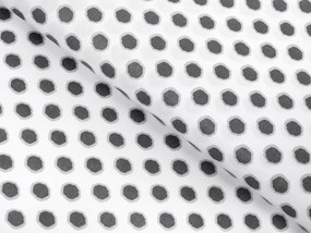 Biante Bavlnený záves Sandra SA-286 Sivé bodky na bielom 150x170 cm