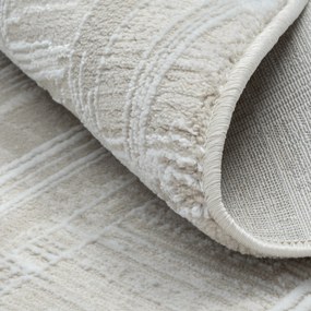 My Flair, Kusový koberec My Favorite CA60026 creme kruh, 120x120 (priemer) kruh, béžová, chodba / predsieň