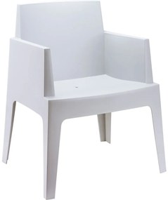 BOX záhradné kreslo s podrúčkami silver grey