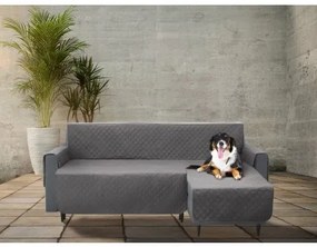Poťah na rohovú sedačku pravý PARIS sivý, 240 cm