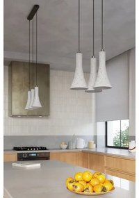 Sollux SL.1225 - Luster na lanku REA 3xE14/12W/230V betón