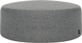 Sivý vlnený taburet Folk – noo.ma