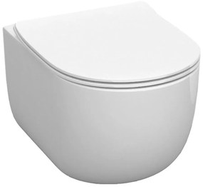 Kerasan Kerasan, FLO závesná WC misa, Rimless, 37x54 cm, biela, 311101