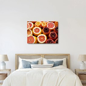 Obraz pomarančov a granátových jabĺk (70x50 cm)
