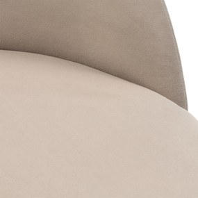 Otočné designové křeslo Enzo velur krémové