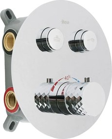 Rea Lungo Diamond, podomietková sprchová súprava s termostatickou batériou + BOX, REA-P6967