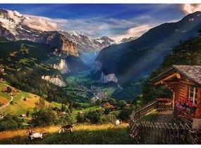 Trefl Puzzle Premium Plus Photo Odyssey: Údolie Lauterbrunnen, 1000 dielikov