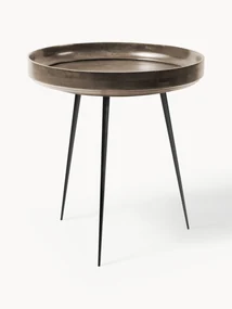 Okrúhly odkladací stolík z mangového dreva Bowl