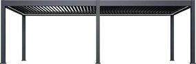 Luxusná ELEKTRICKÁ bioklimatická pergola PRESTIGE 8x4 m, hliník - voľne stojaca
