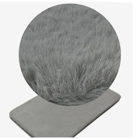 Erga Mola, extra jemná kúpeľňová predložka z mikrovlákna 80x50 cm, šedá, ERG-08375