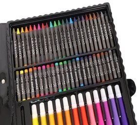 Výtvarná sada Mega Art Set na maľovanie 168 ks čierná
