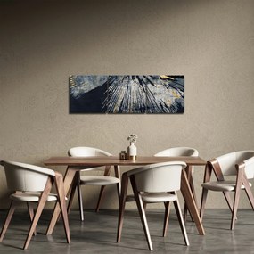 Obraz - Abstrakcia (s hodinami) (90x30 cm)