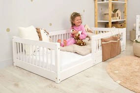 Ourbaby® 35984-0 Low bed for children Montessori Plus - whi 160x80 cm biela