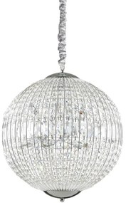 Ideal Lux - LED Krištáľový luster na reťazi LUXOR 8xG9/3W/230V pr. 50 cm číra